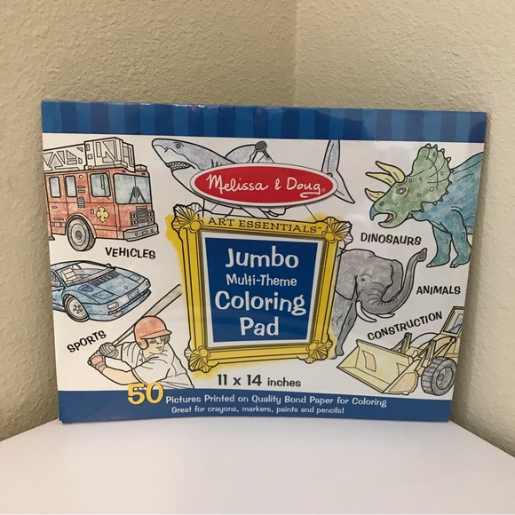 Melissa & Doug Toys Melissa Doug Jumbo Coloring Pad Book Poshmark